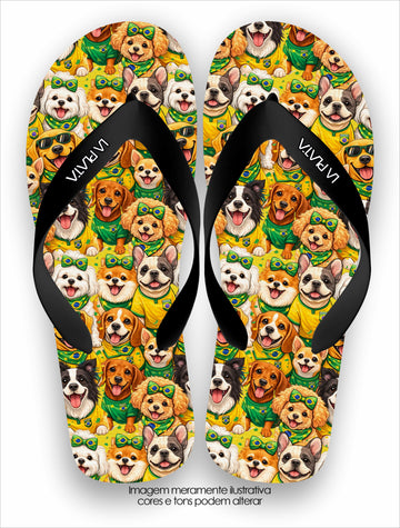 Chinelo Tradicional La Copa 2026 Brasil Torcida Canina