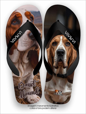 Chinelo Tradicional La Patinhas Dogs Basset Hound