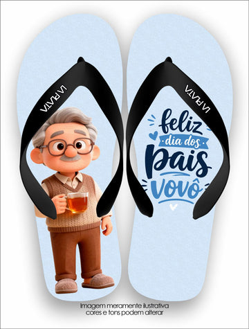 Chinelo Tradicional La Dia dos Pais Avô & Pai