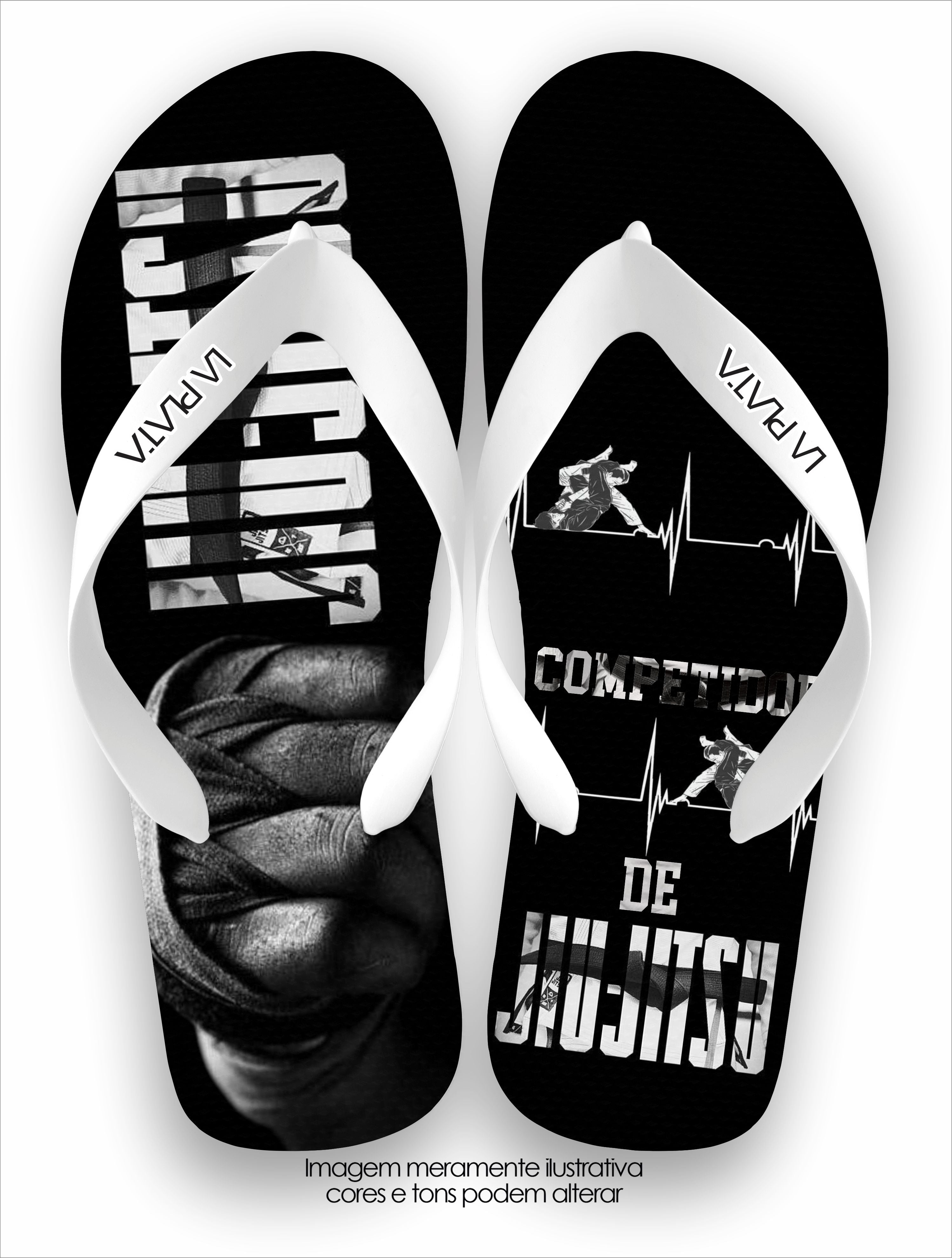 Chinelo Tradicional La Jiu Jitsu Competidor JJ