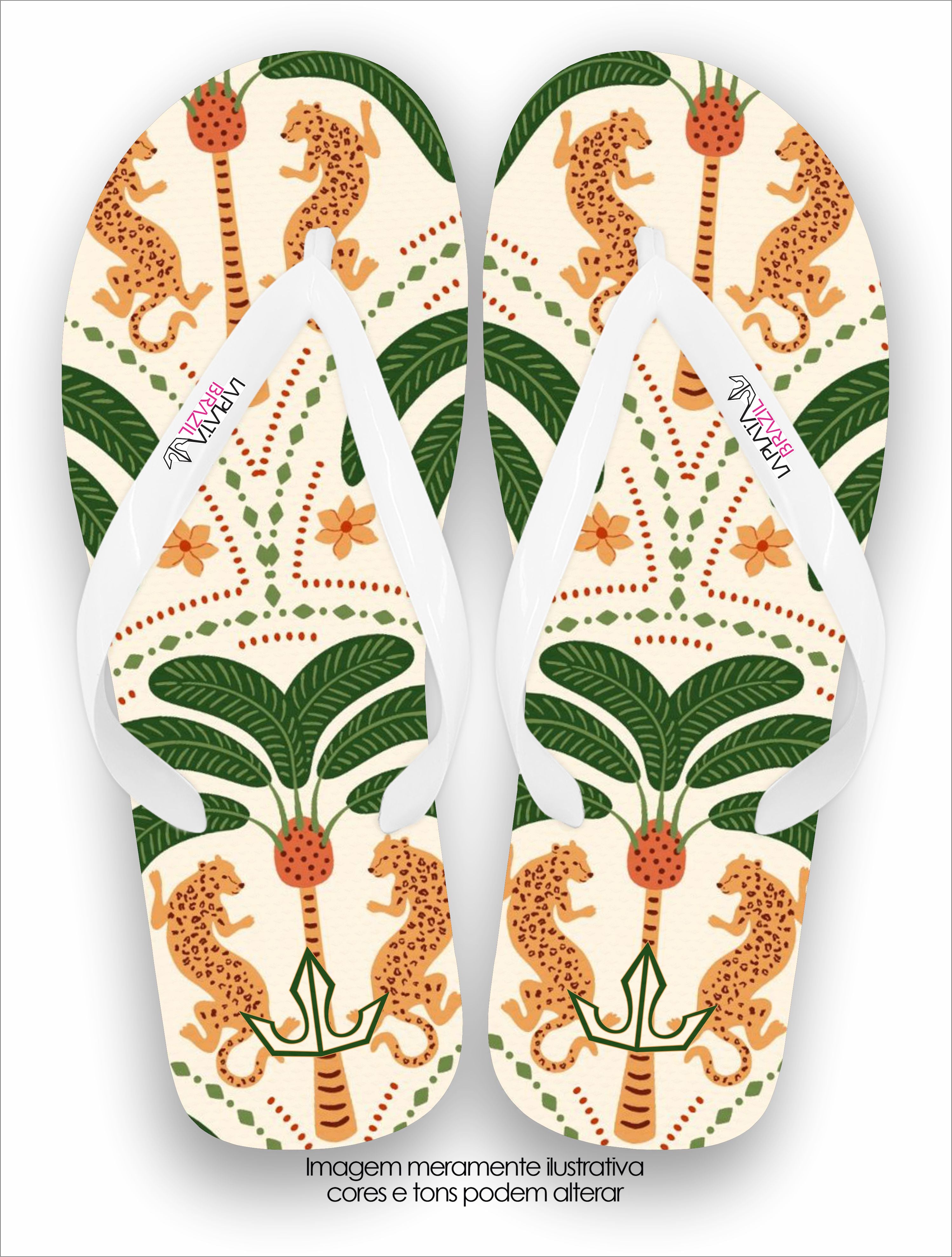 Chinelo Tradicional La feminina Chita tribal Conforto Total