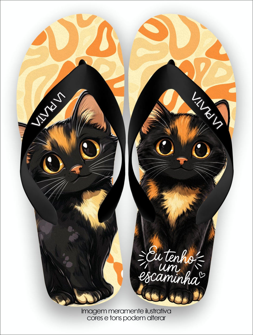 Chinelo Tradicional La Patinhas Cats Escaminha