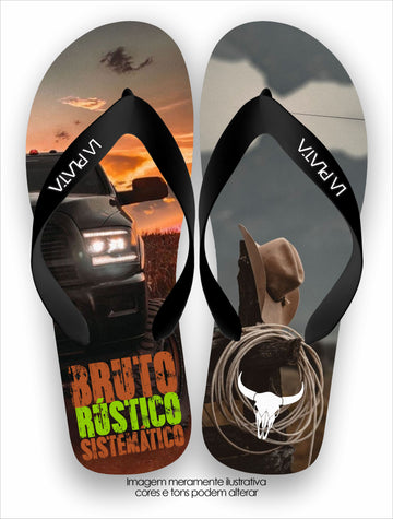 Chinelo Tradicional La Agro Brasil Bruto Rústico e Sistemático