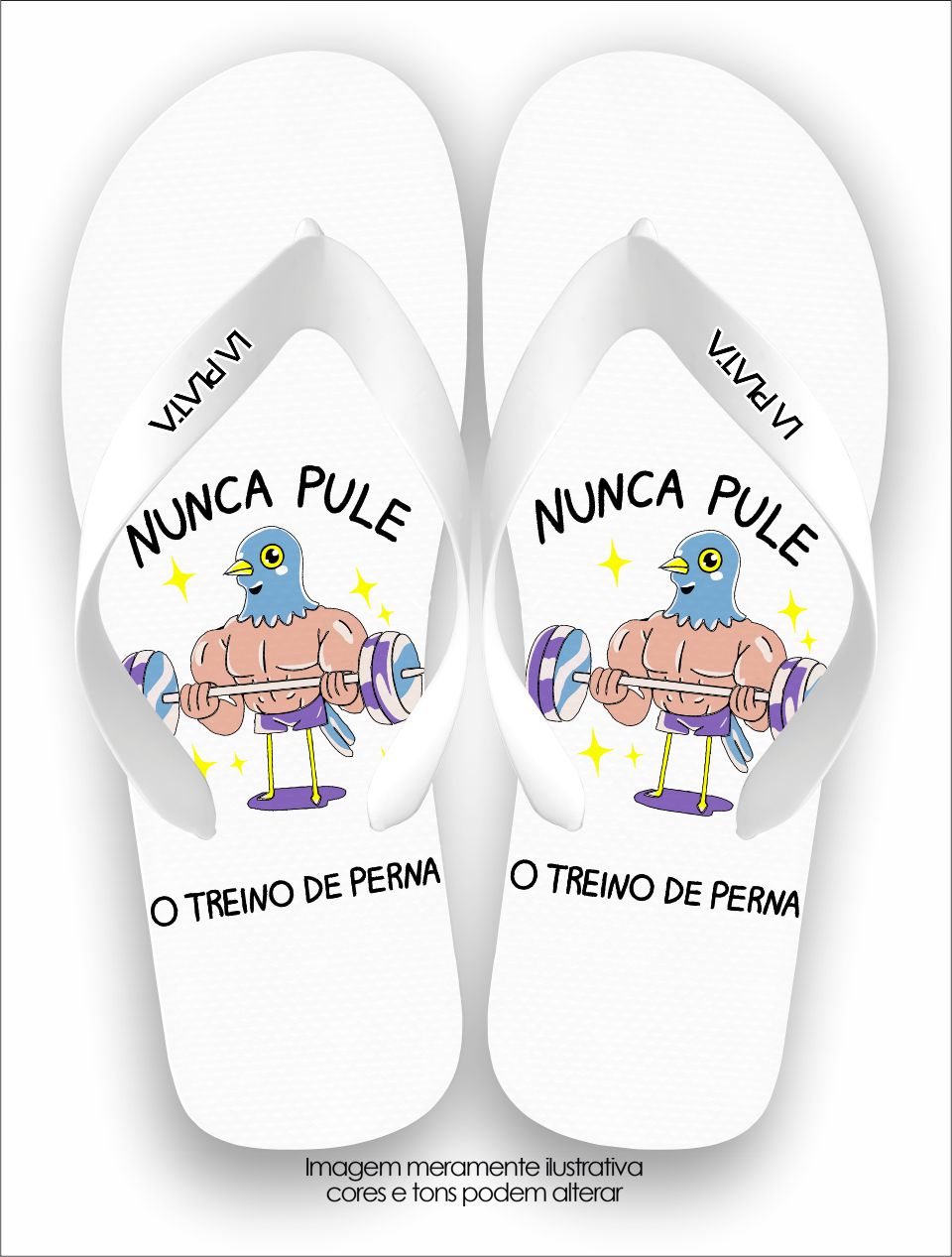 Chinelo Tradicional La Fitness Treino de Pernas