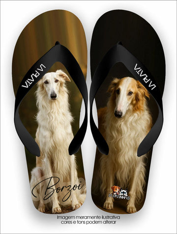 Chinelo Tradicional La Patinhas Dogs Borzoi