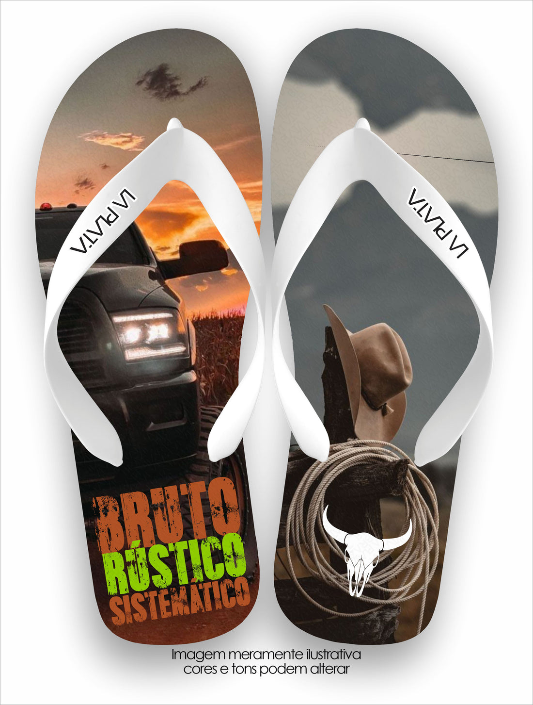Chinelo Tradicional La Agro Brasil Bruto Rústico e Sistemático