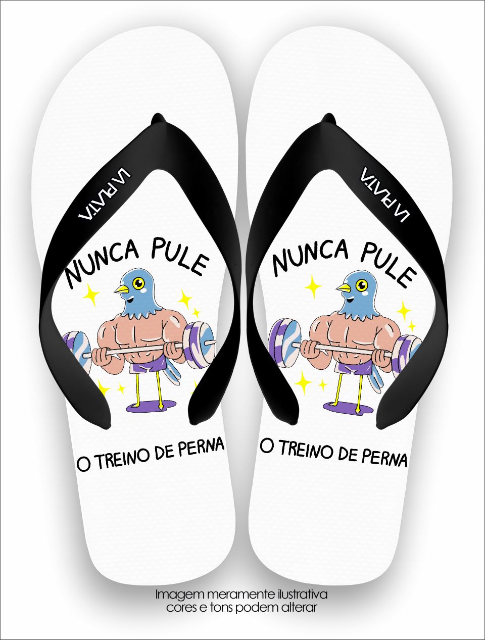 Chinelo Tradicional La Fitness Treino de Pernas