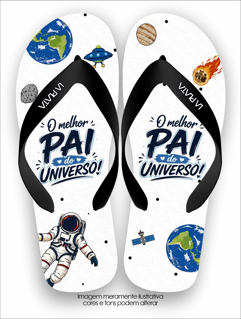 Chinelo Tradicional La Dia dos Pais Melhor Pai do Universo