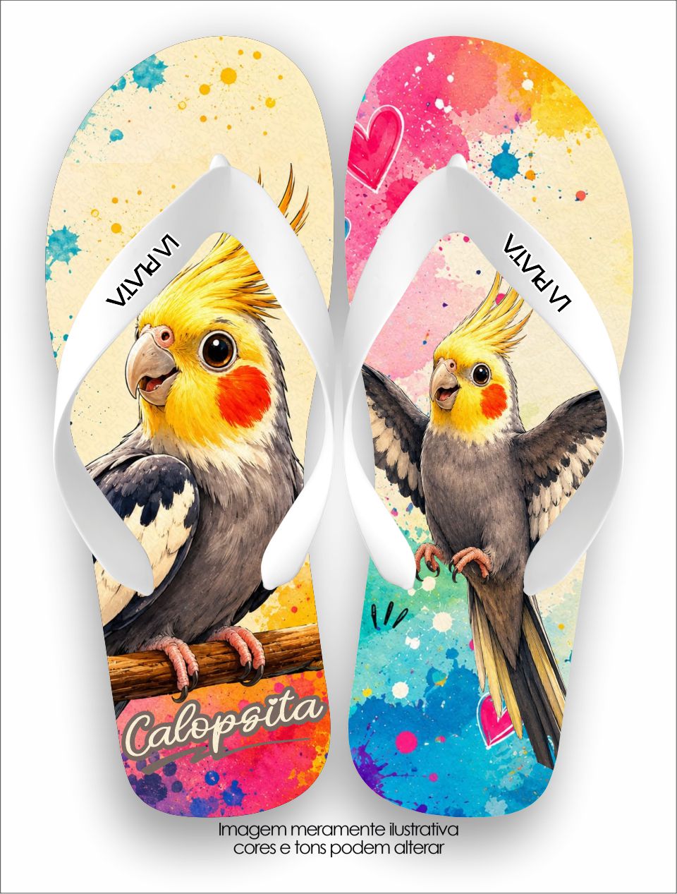 Chinelo Tradicional La Bicharada Calopsita Sunny