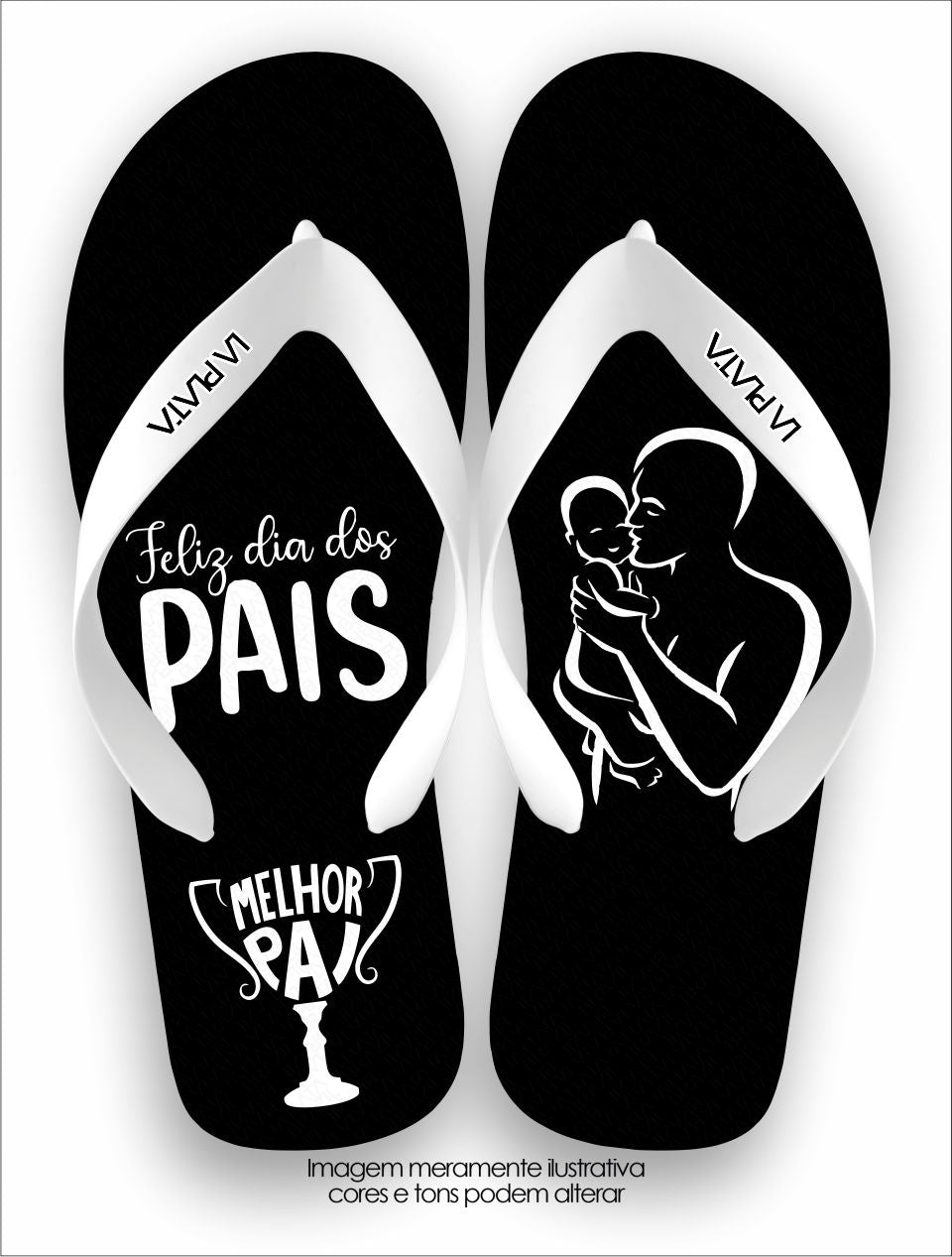 Chinelo Tradicional La Dia dos Pais Melhor Pai