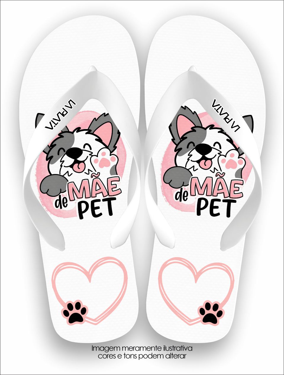 Chinelo Tradicional La Patinhas Dogs Mãe de Pet
