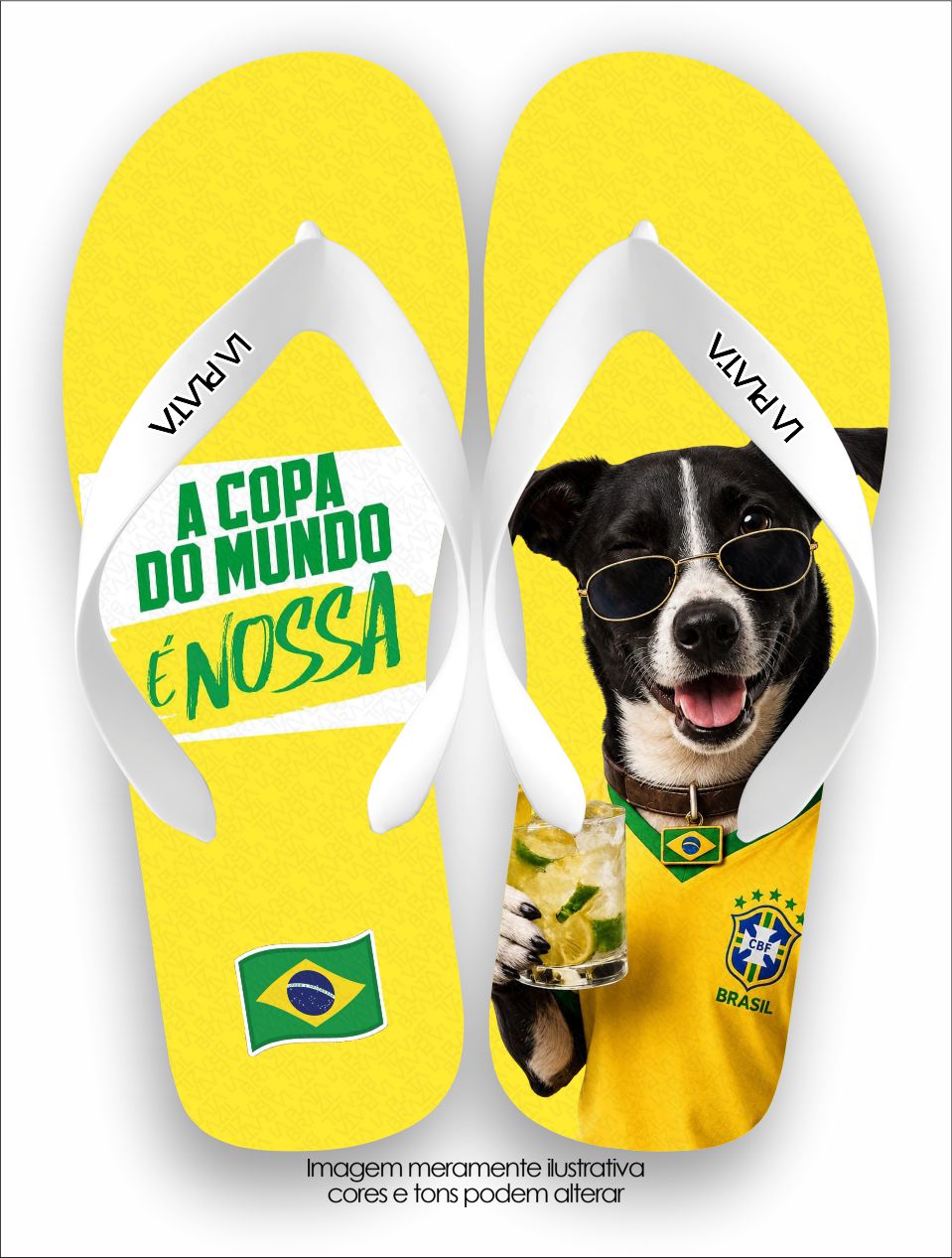 Chinelo Tradicional La Copa Pets Vira Lata BR