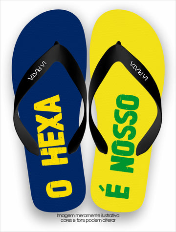 Chinelo Tradicional La Copa 2026 O Hexa é Nosso