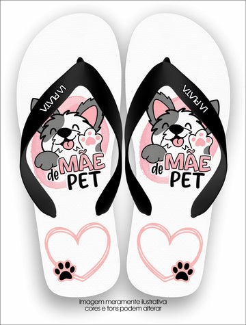 Chinelo Tradicional La Patinhas Dogs Mãe de Pet