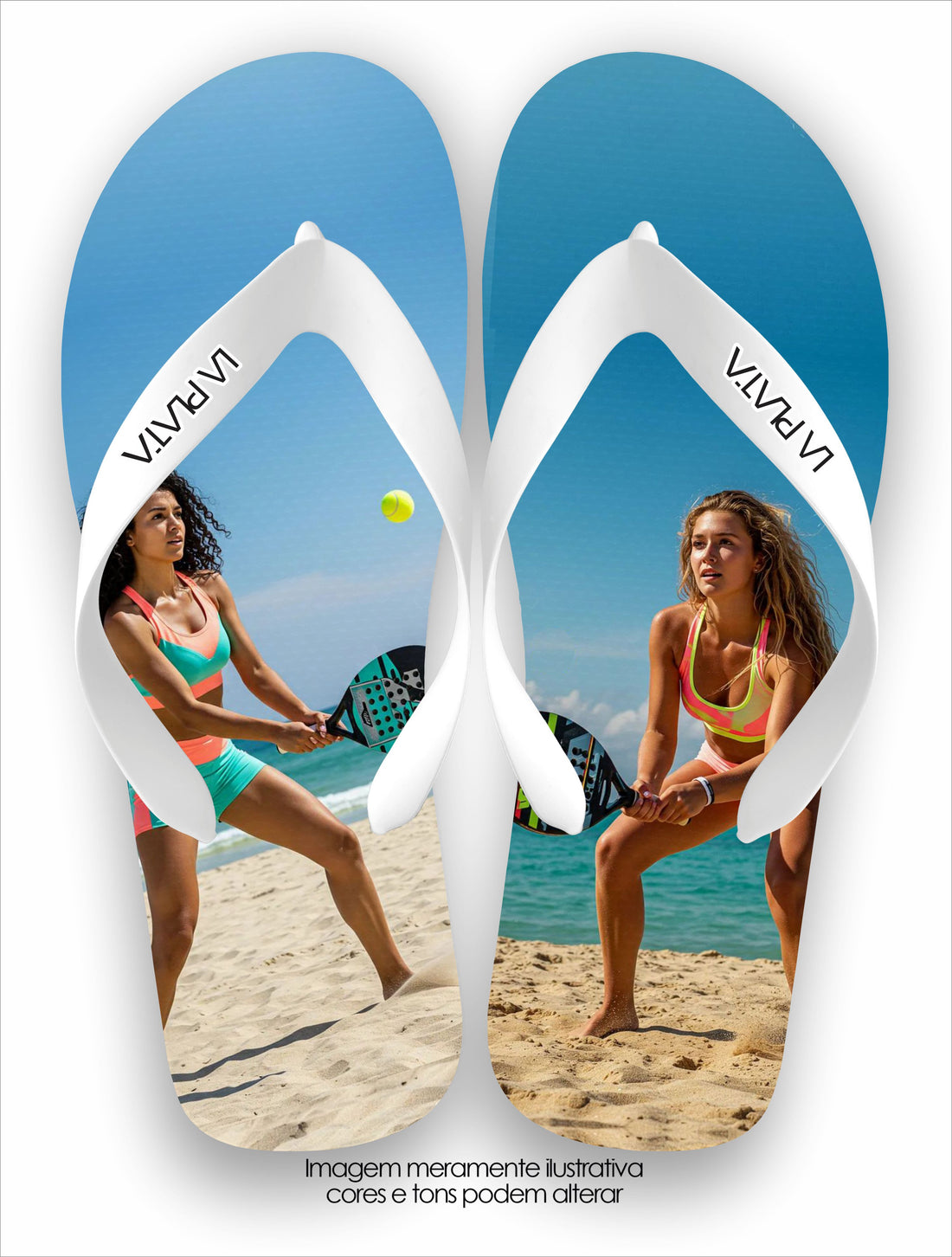 Chinelo Tradicional La Beach Tennis Fogo