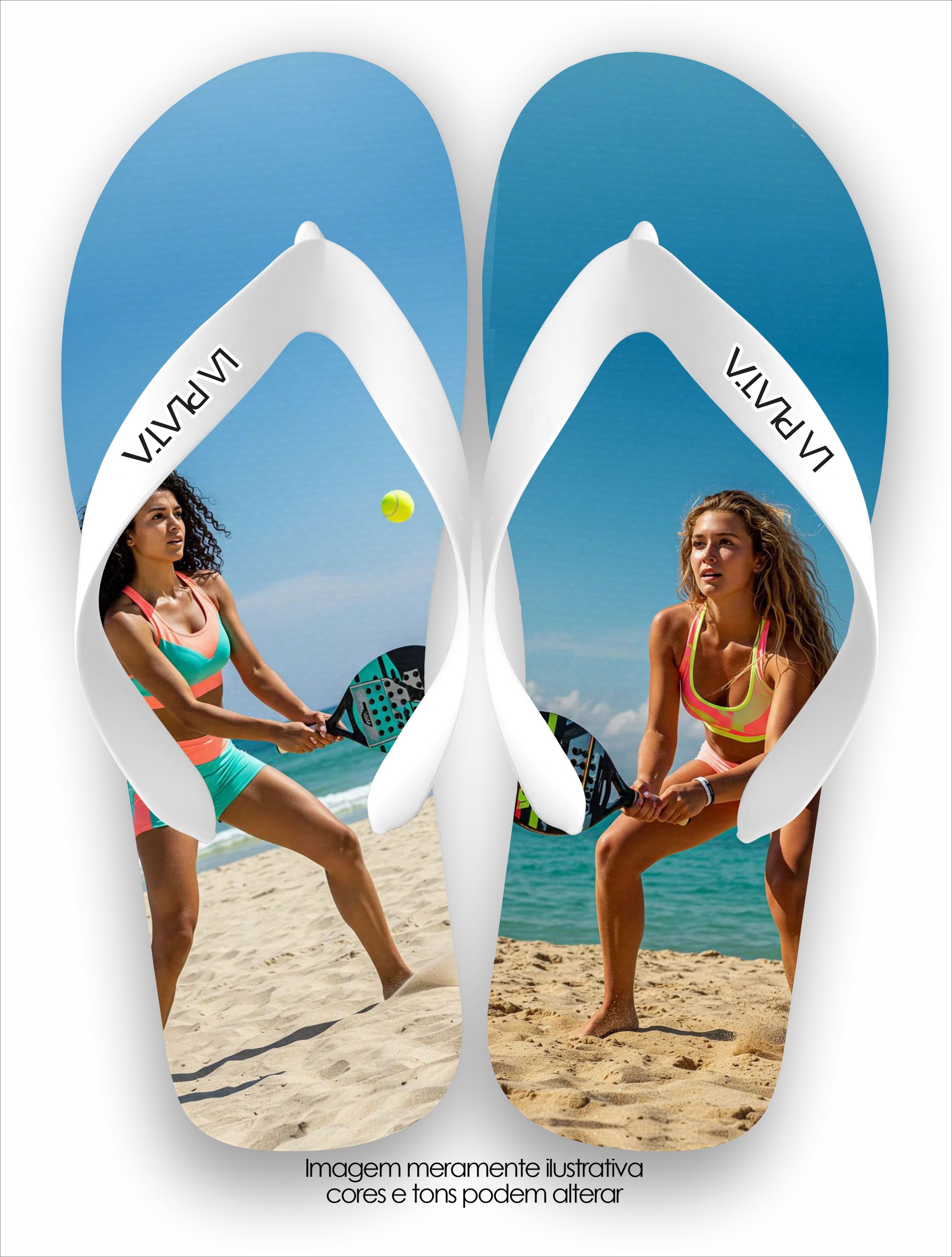 Chinelo Tradicional La Beach Tennis Fogo