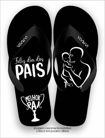 Chinelo Tradicional La Dia dos Pais Melhor Pai