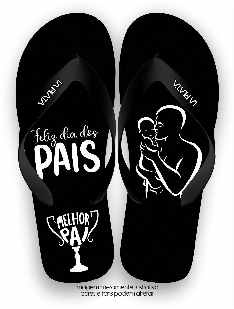 Chinelo Tradicional La Dia dos Pais Melhor Pai
