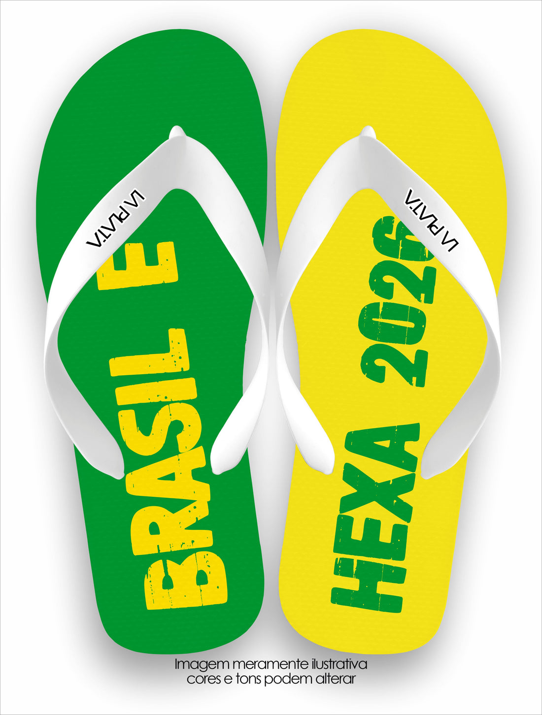 Chinelo Tradicional La Copa 2026 Brasil Hexa 2026