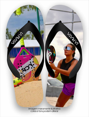 Chinelo Tradicional La Beach Tennis Abstract