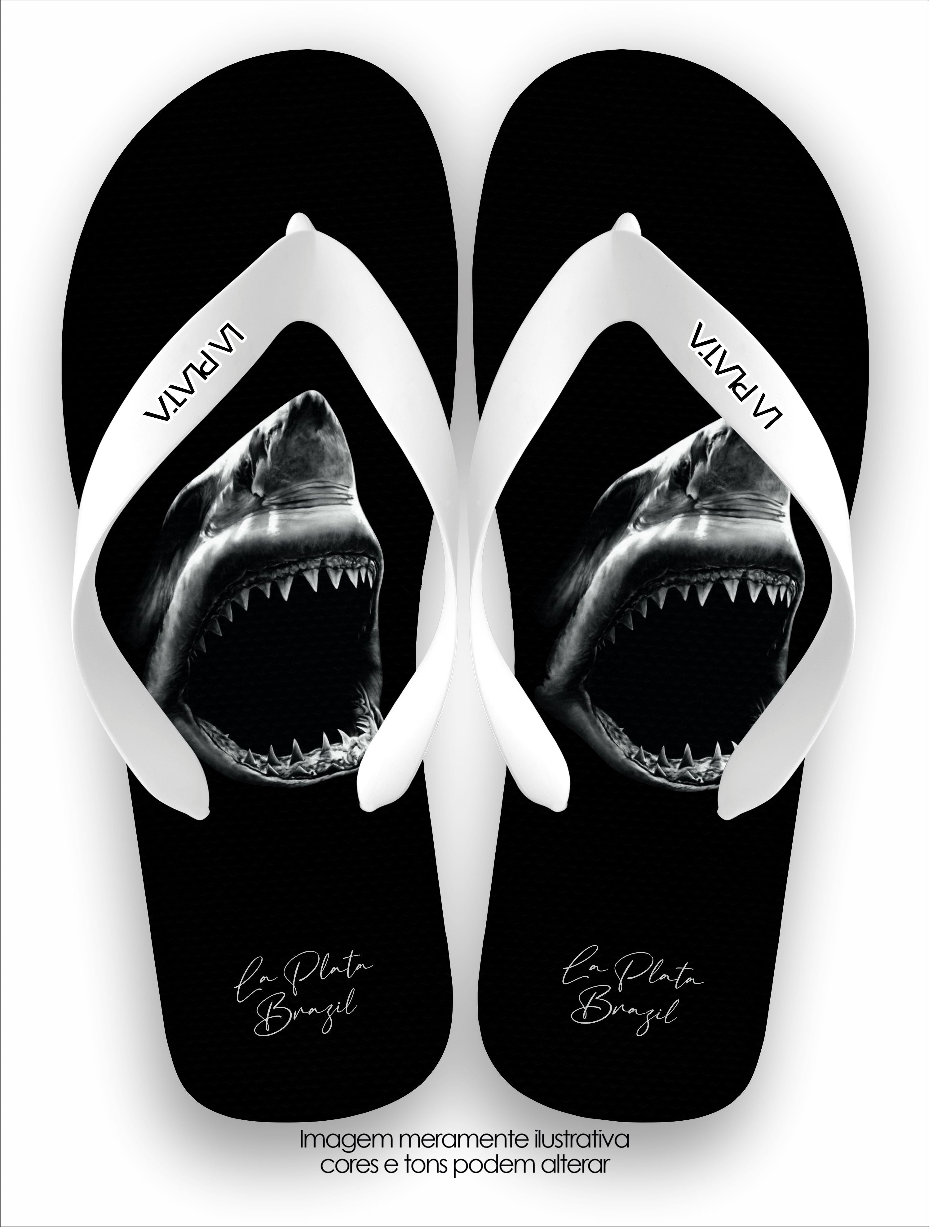 Chinelo La Plata La Masculina WhiteShark