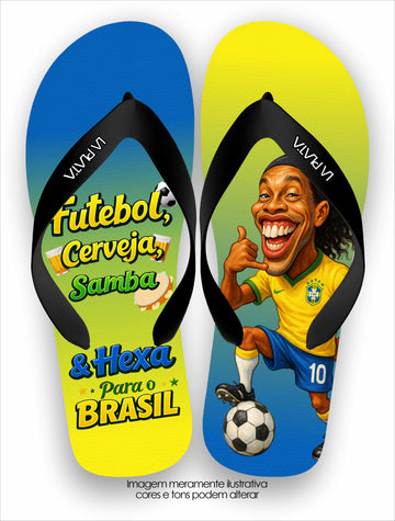 Chinelo Tradicional La Copa 2026 Futebol Cerveja e Samba