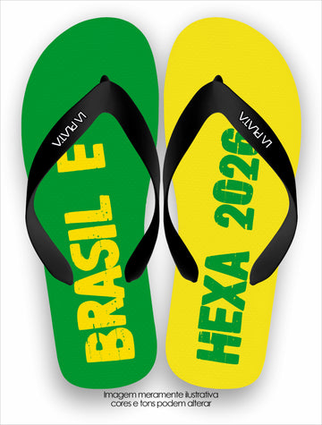 Chinelo Tradicional La Copa 2026 Brasil Hexa 2026