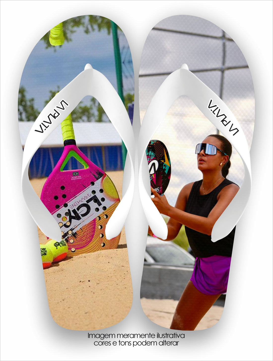 Chinelo Tradicional La Beach Tennis Abstract