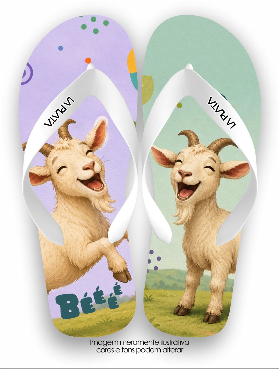 Chinelo Tradicional La Bicharada Cabritinho Alegre