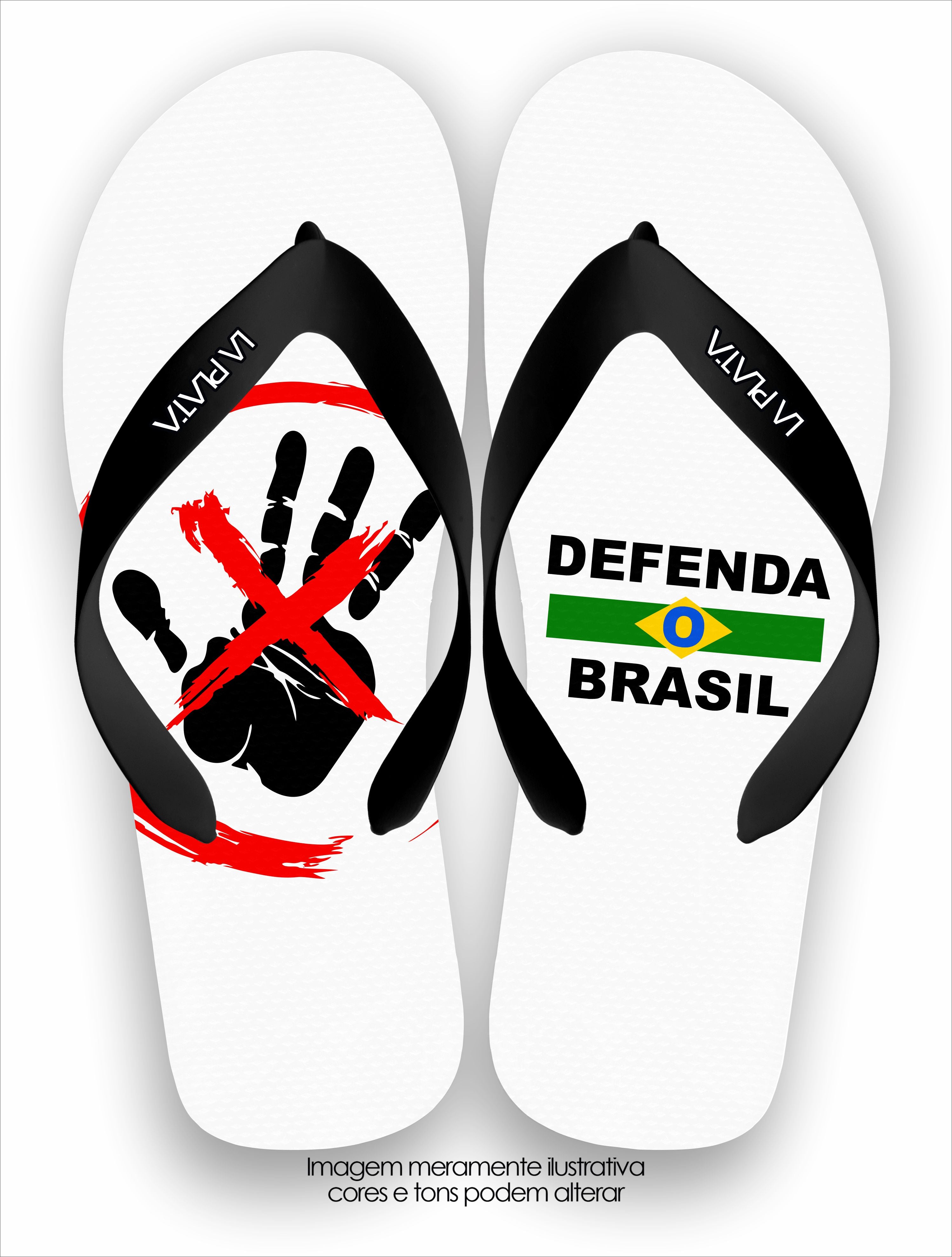Chinelo Tradicional Defenda o Brasil