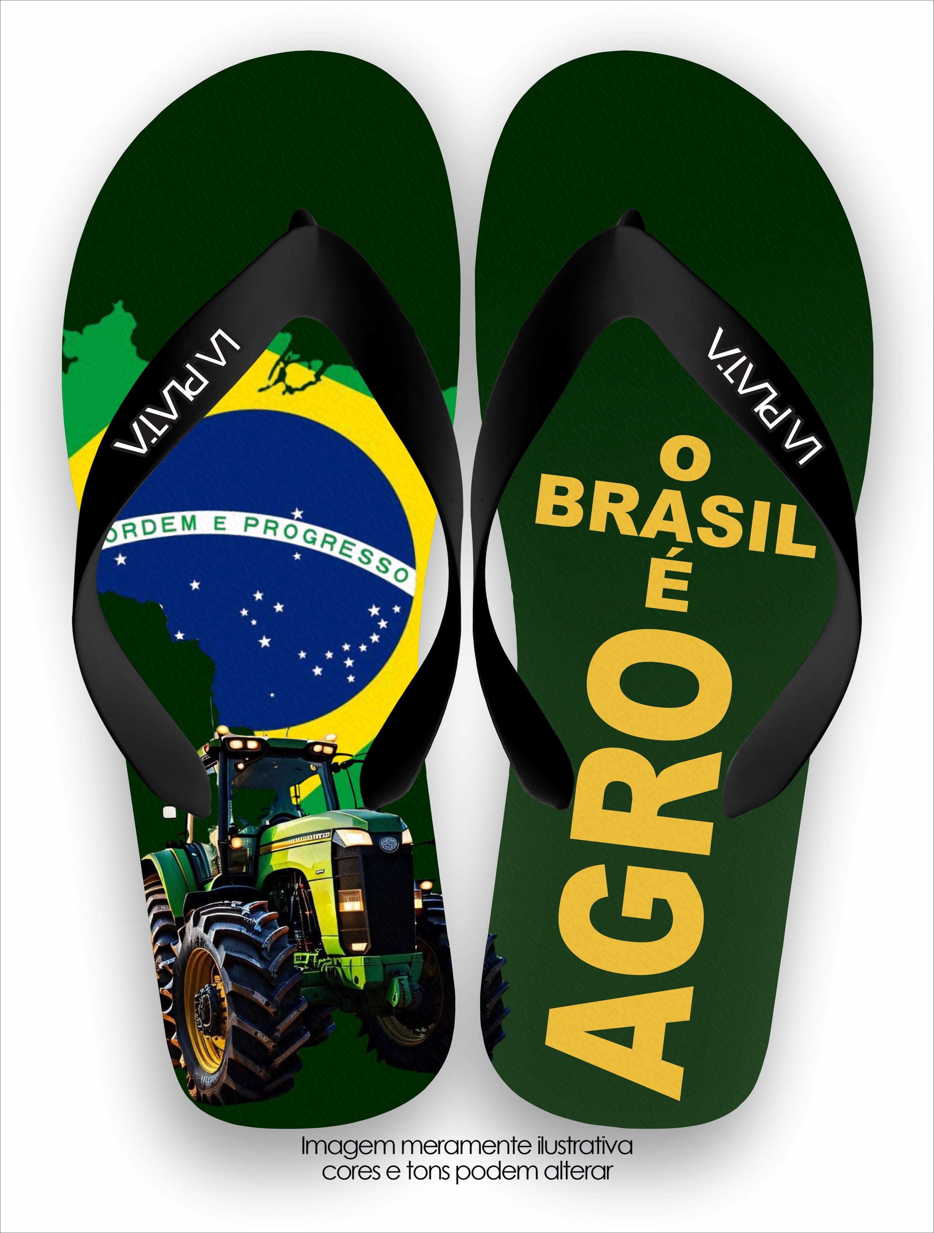 Chinelo Tradicional La Agro Brasil O Brasil é Agro