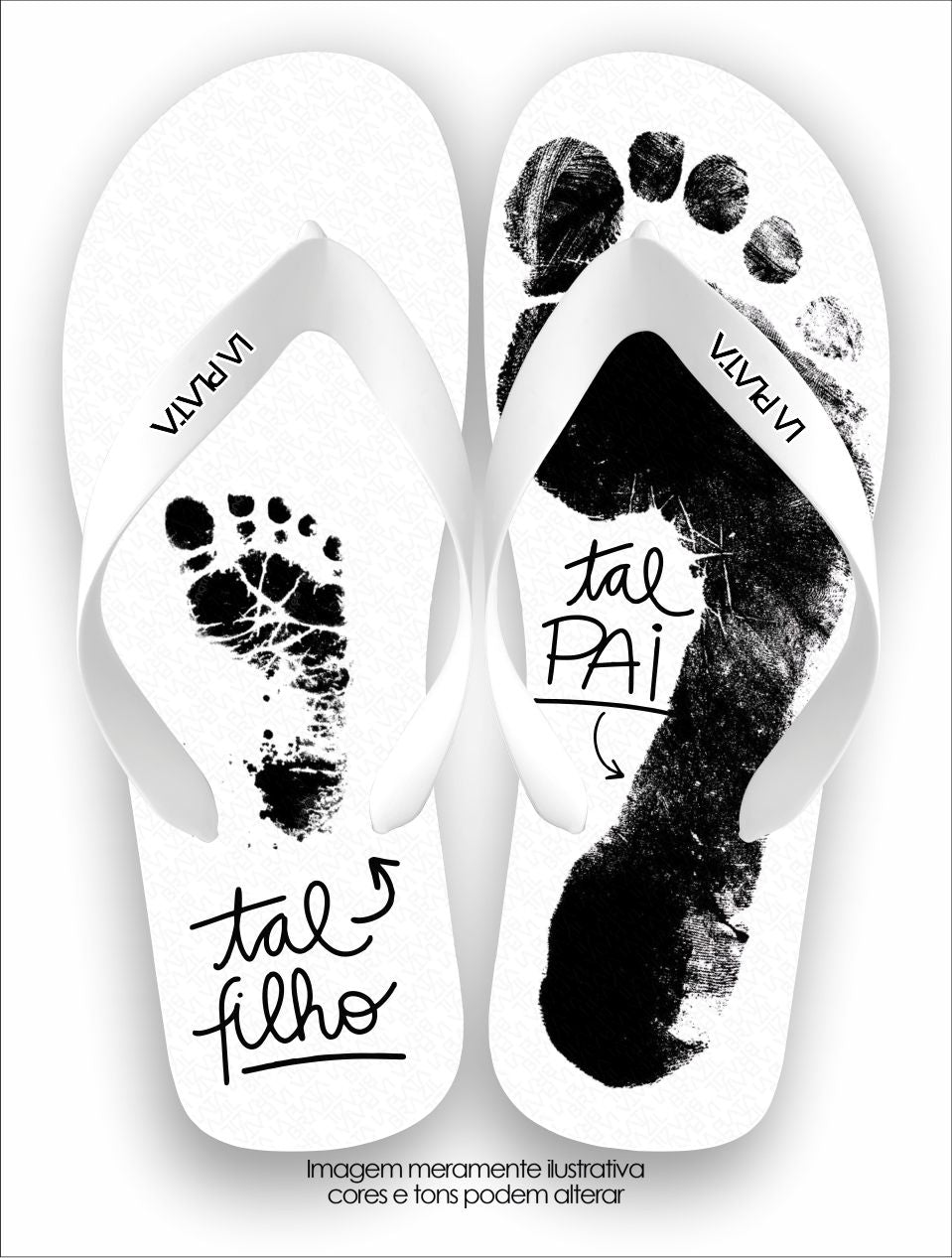 Chinelo Tradicional La Dia dos Pais Tal Pai Tal Filho