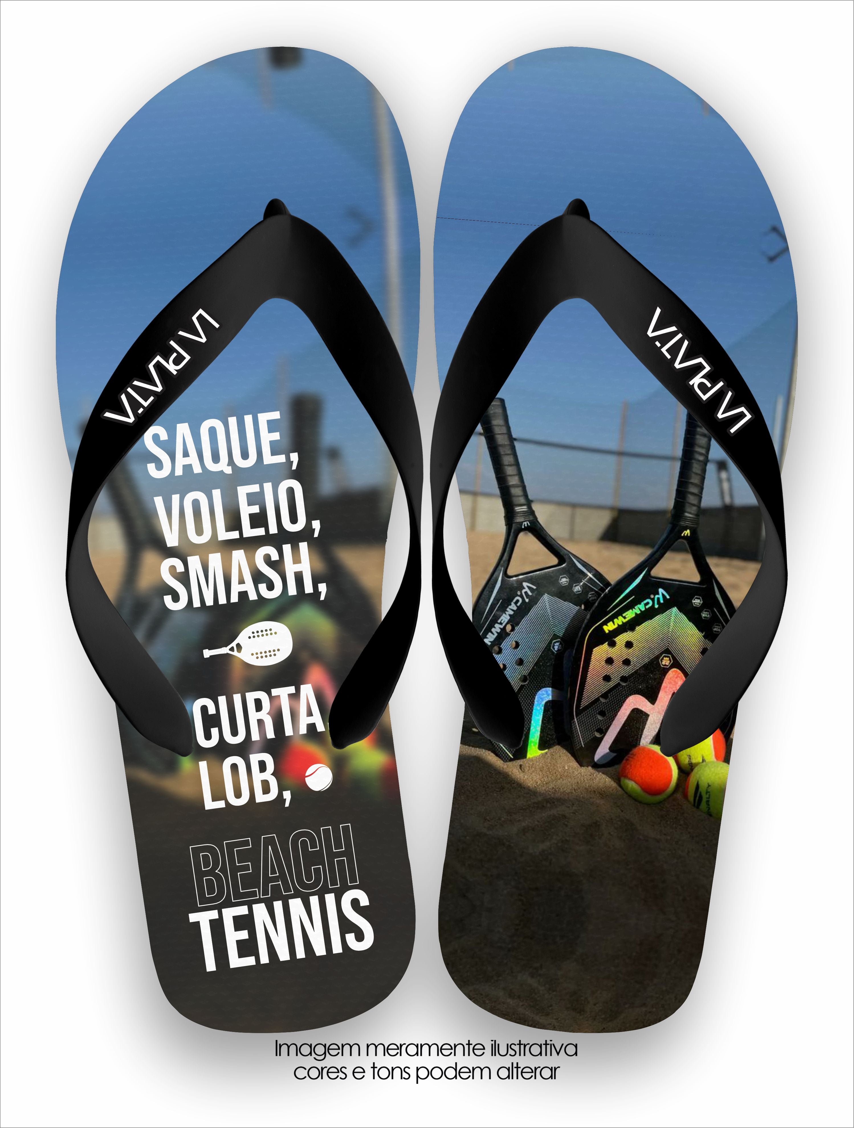 Chinelo Tradicional La Beach Tennis Action