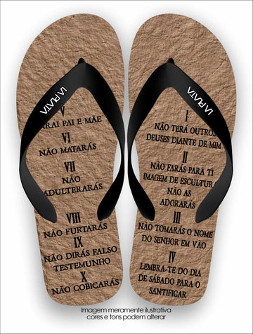 Chinelo Tradicional La Consagrada Os 10 Mandamentos