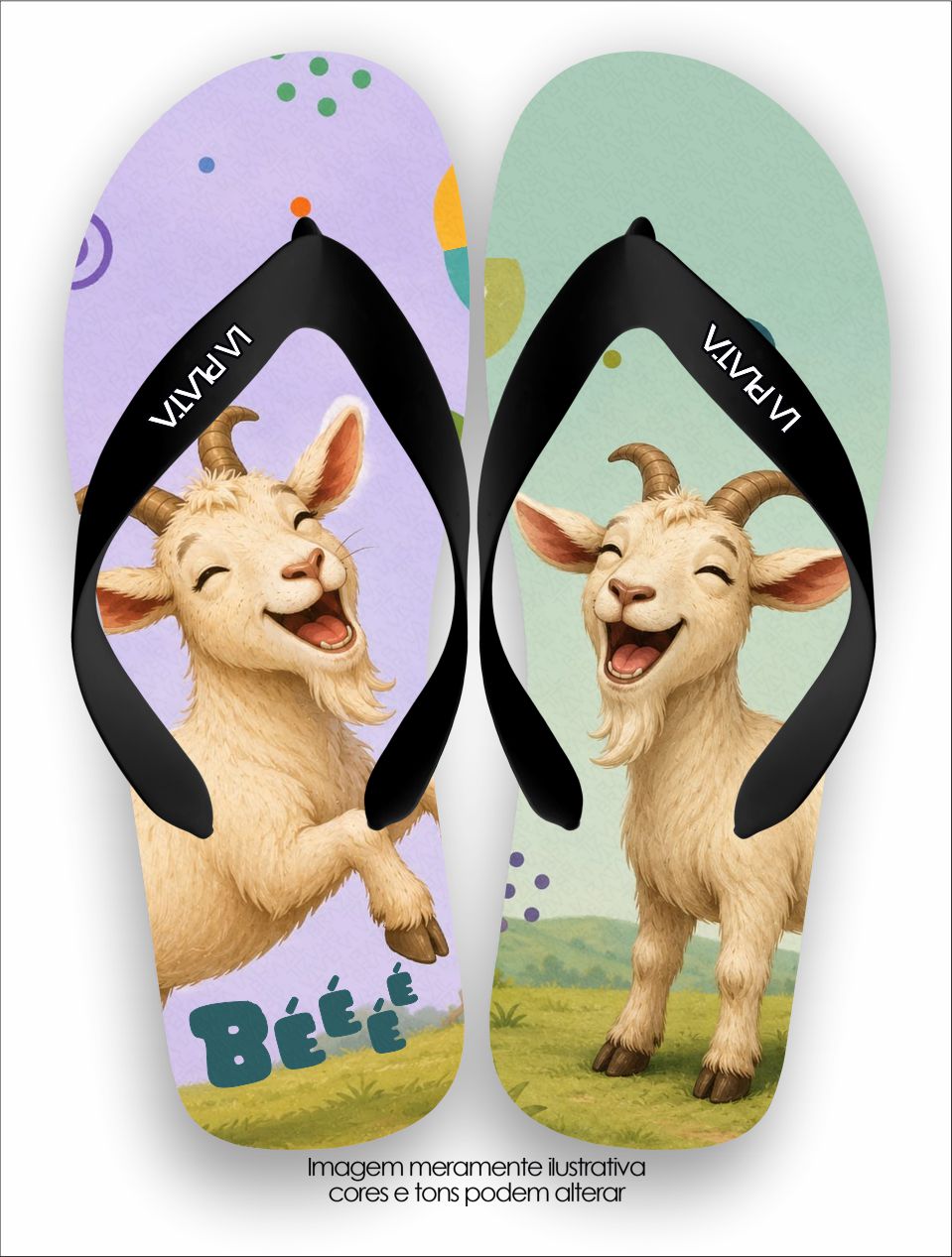 Chinelo Tradicional La Bicharada Cabritinho Alegre