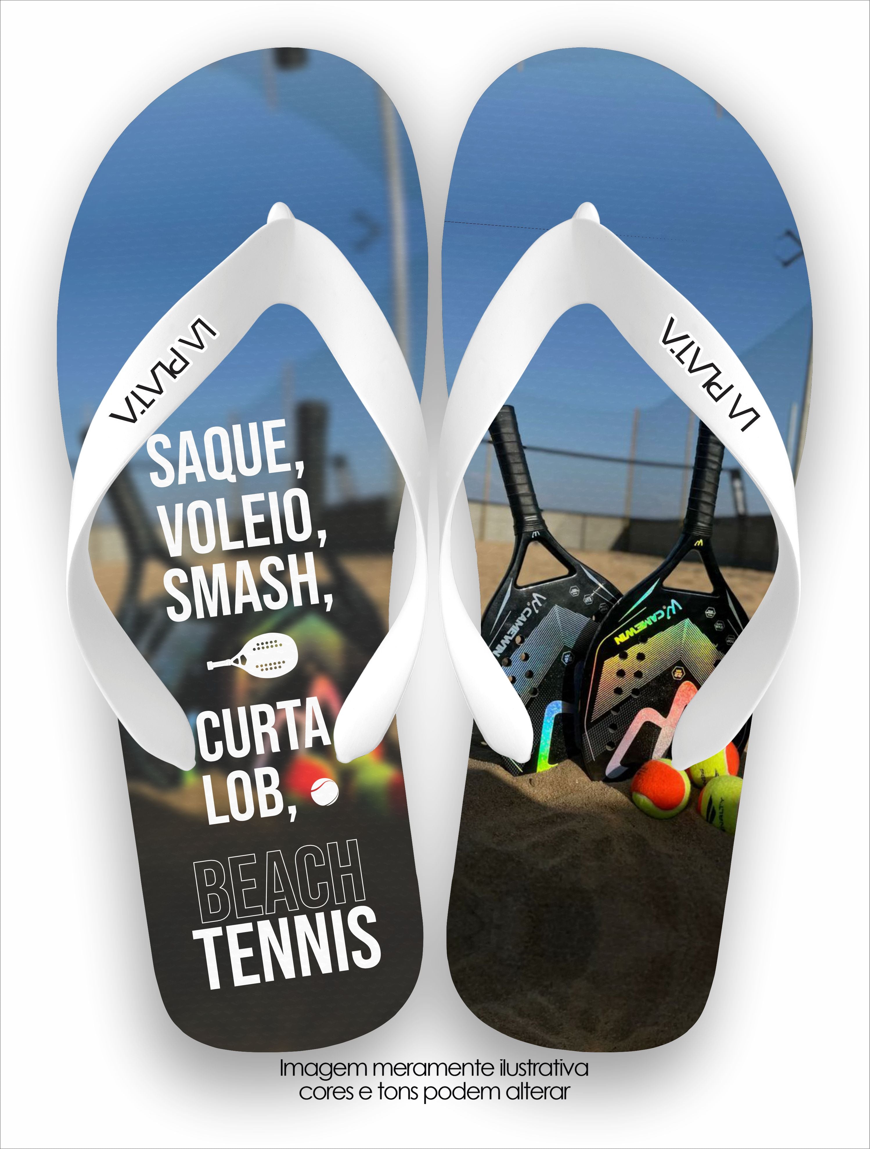 Chinelo Tradicional La Beach Tennis Action