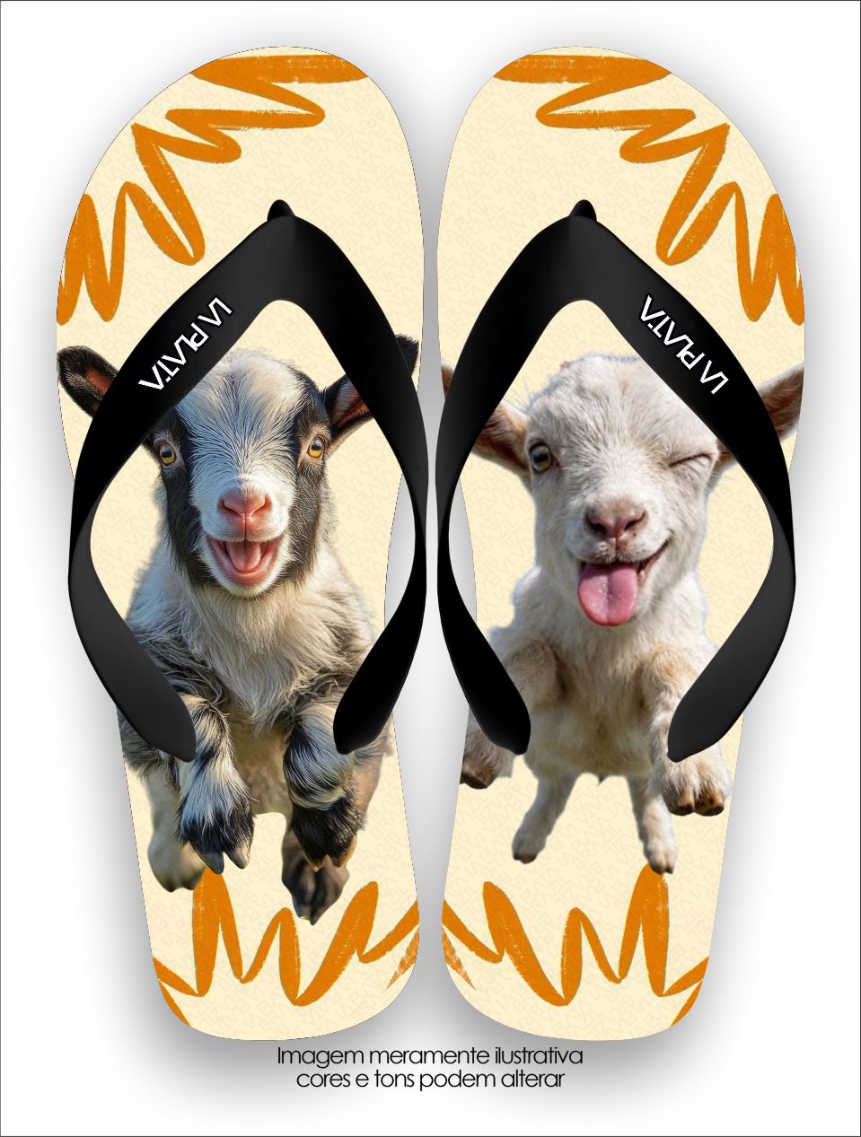 Chinelo Tradicional La Bicharada Cabrito Wild Nature