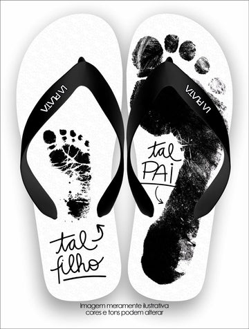 Chinelo Tradicional La Dia dos Pais Tal Pai Tal Filho