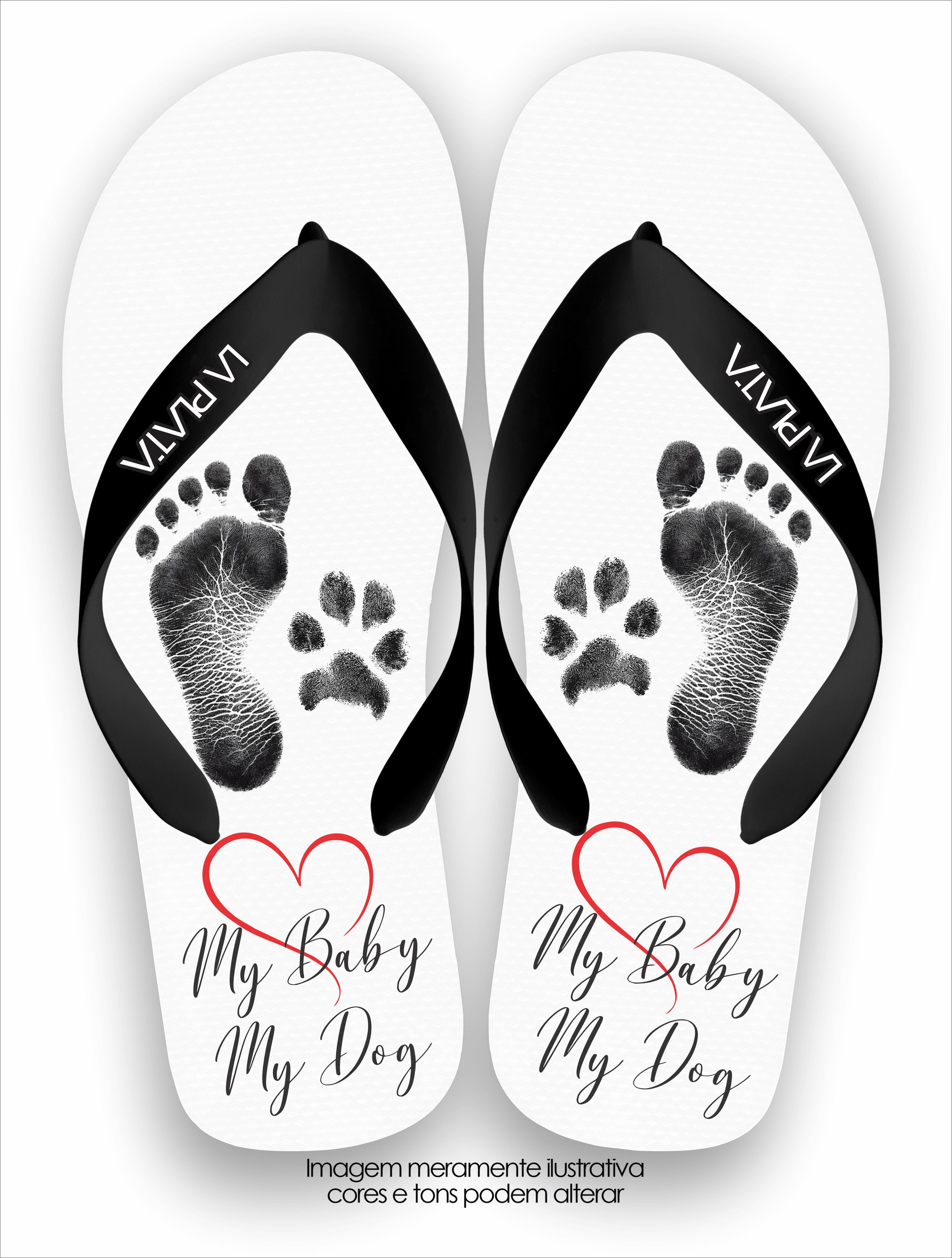 Chinelo Tradicional La Patinhas Dogs My Baby & My Dogs