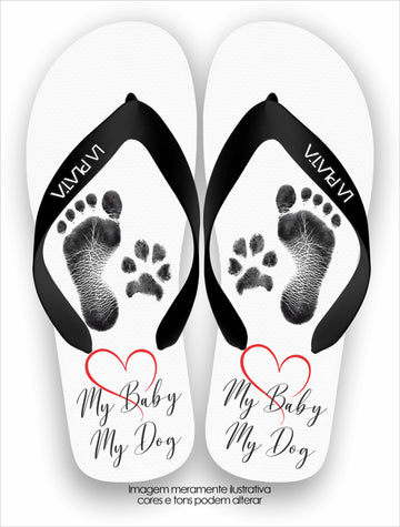 Chinelo Tradicional La Patinhas Dogs My Baby & My Dogs