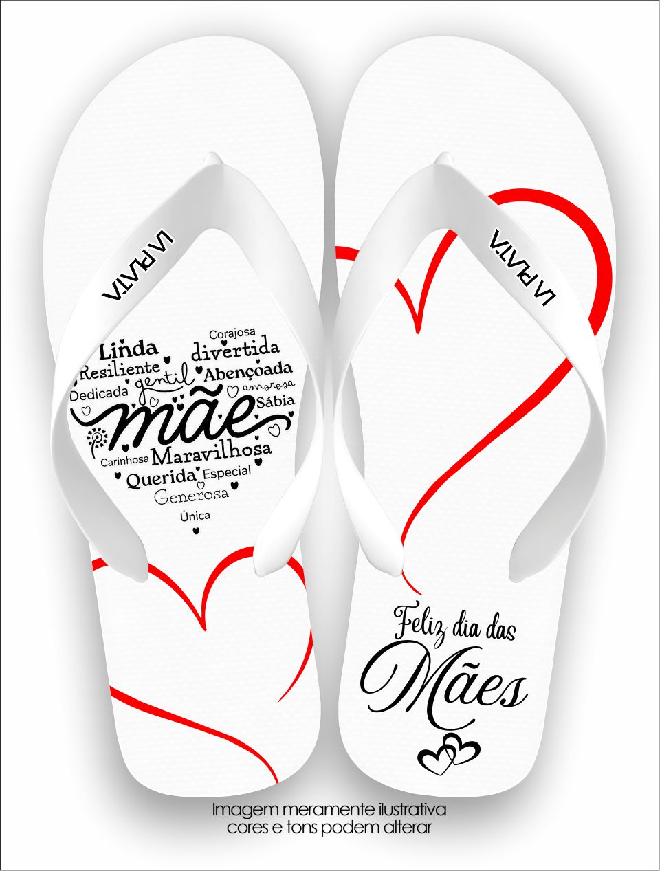 Chinelo Tradicional La Dia das Mães Mãe Abençoada