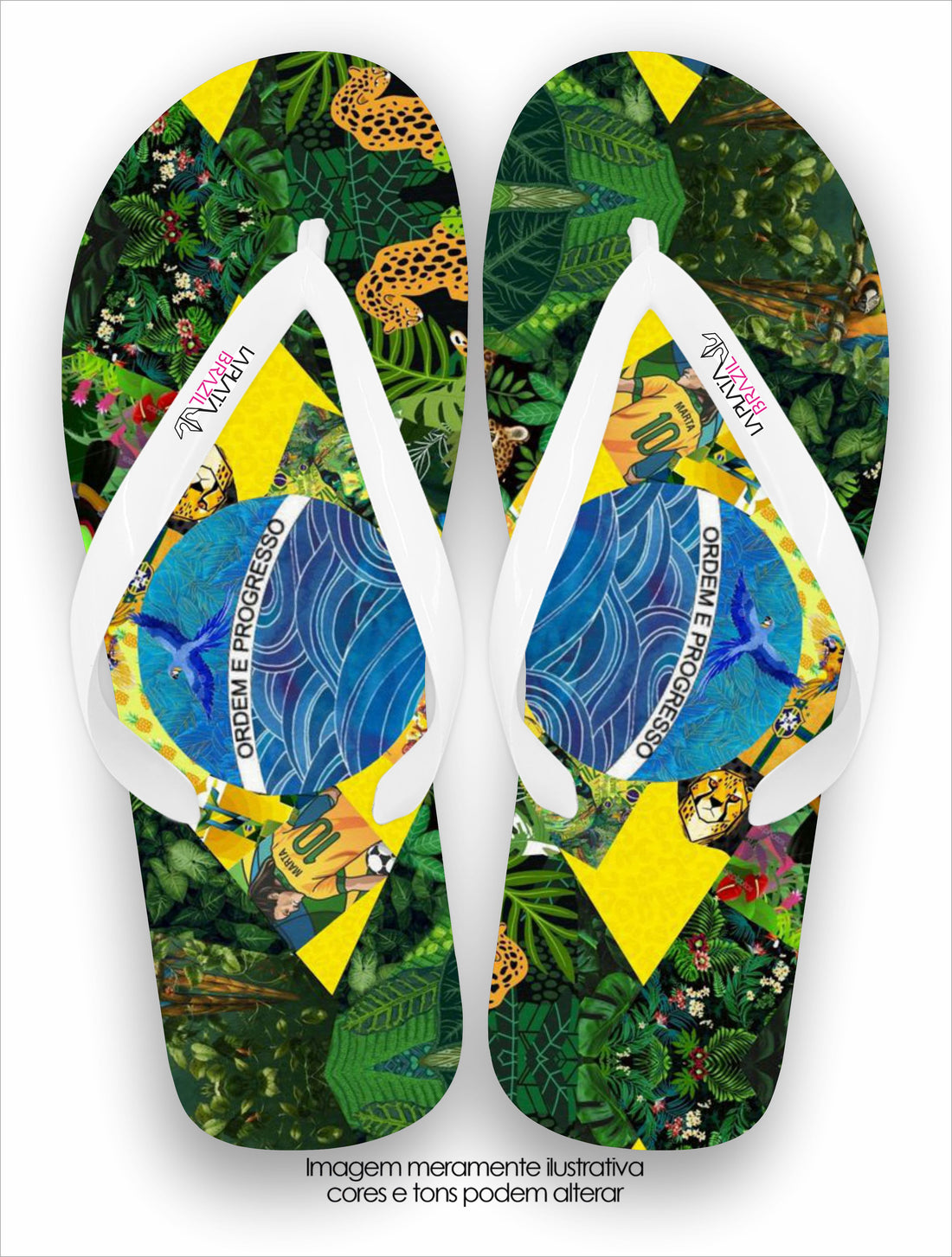 Chinelo La Feminina Selva Brasileira