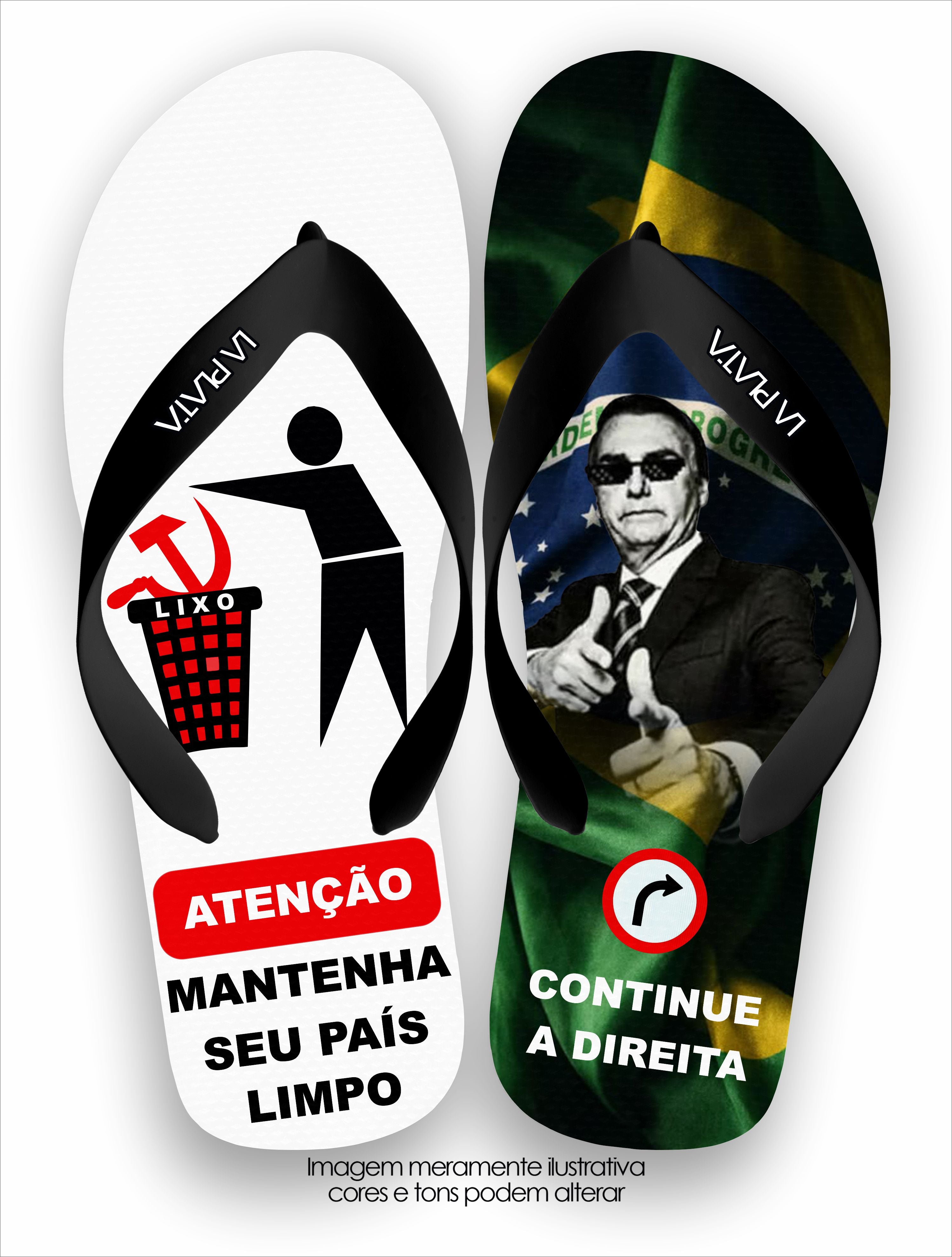 Chinelo Tradicional Atenção País Limpo