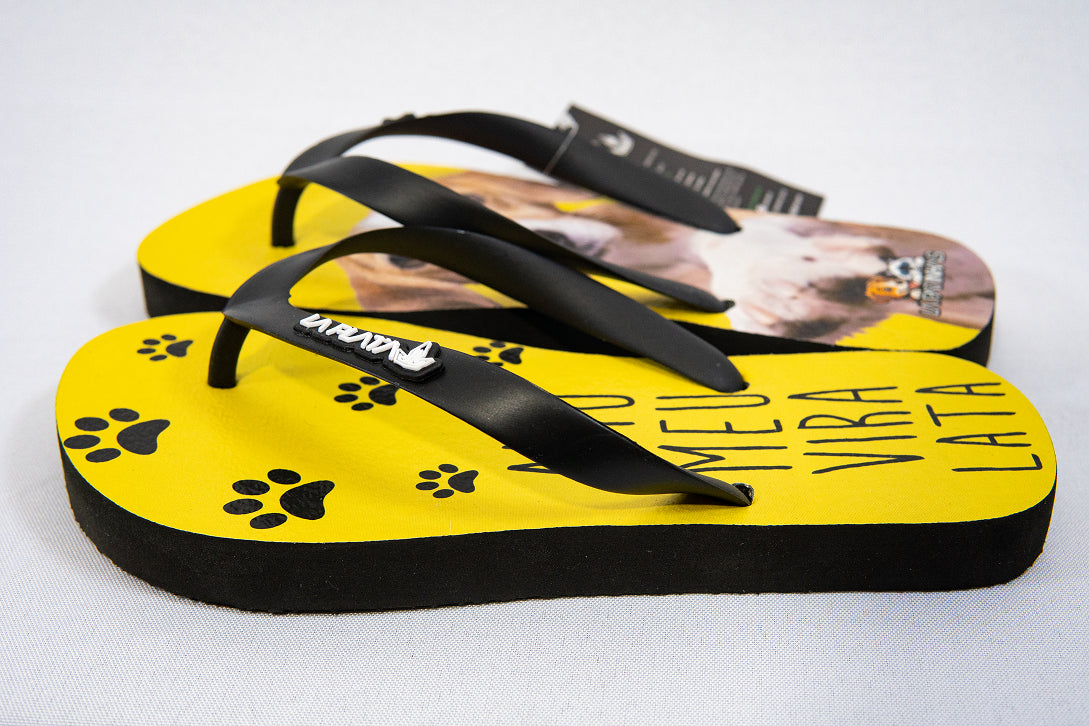 Chinelo Tradicional La Patinhas Dogs Eu Amo Meu Vira Lata