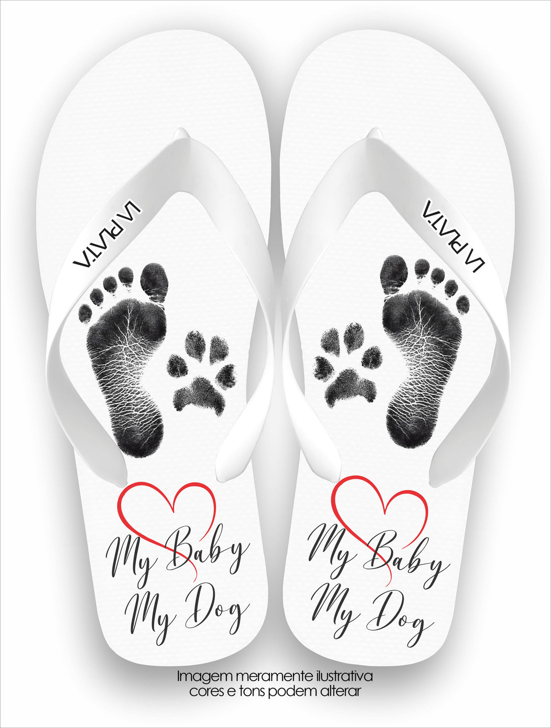 Chinelo Tradicional La Patinhas Dogs My Baby & My Dogs