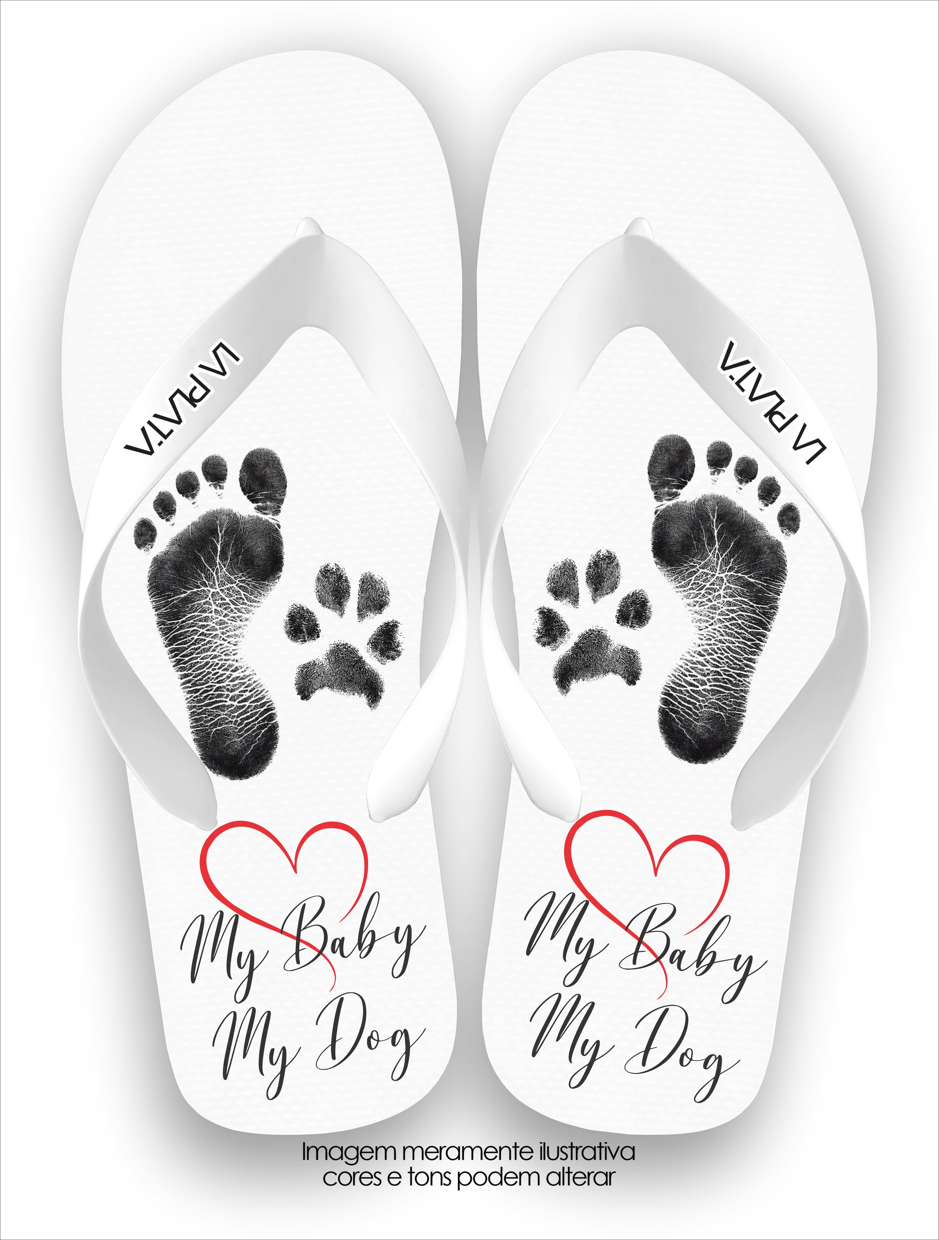 Chinelo Tradicional La Patinhas Dogs My Baby & My Dogs