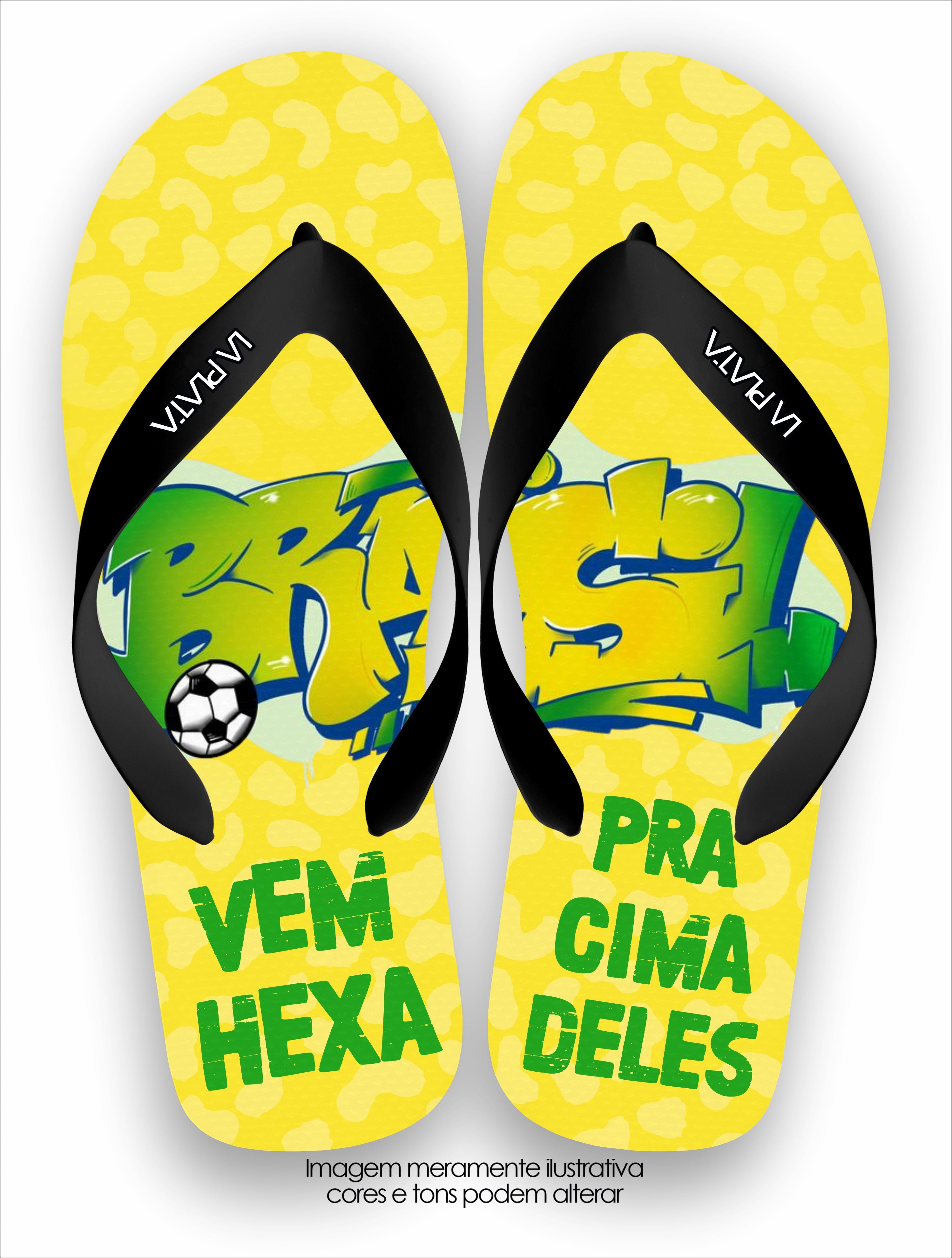Chinelo Tradicional La Copa 2026 Grafite Hexa Brasil
