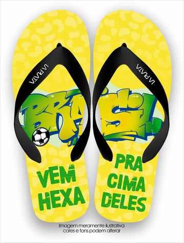 Chinelo Tradicional La Copa 2026 Grafite Hexa Brasil
