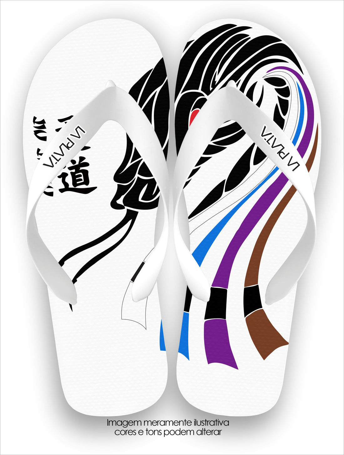 Chinelo Tradicional La Jiu Jitsu Snake JJ