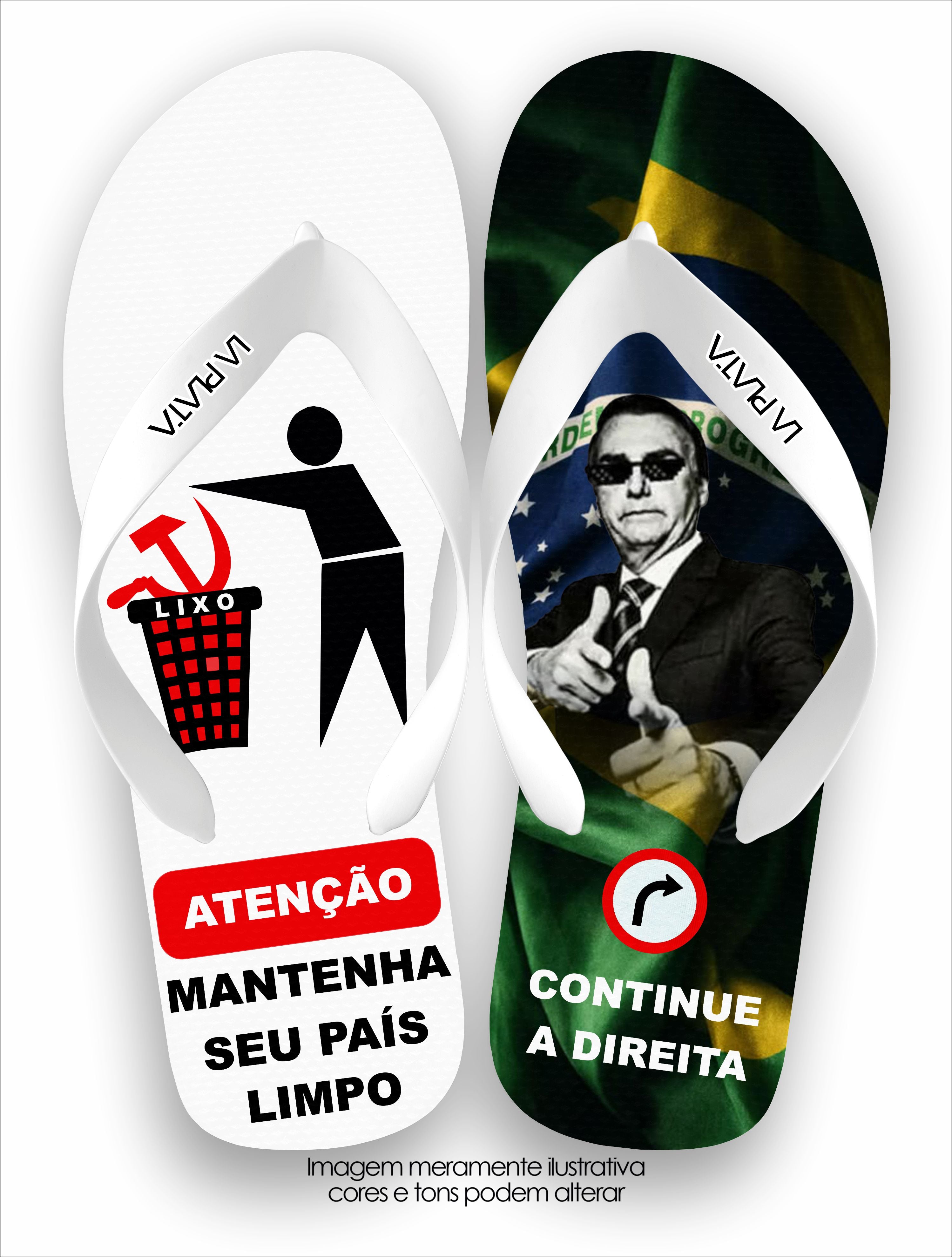 Chinelo Tradicional Atenção País Limpo